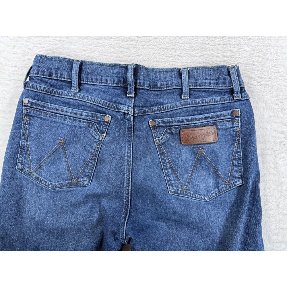 Wrangler Retro Slim Straight Jeans 33 x 32 Portland Wash Medium